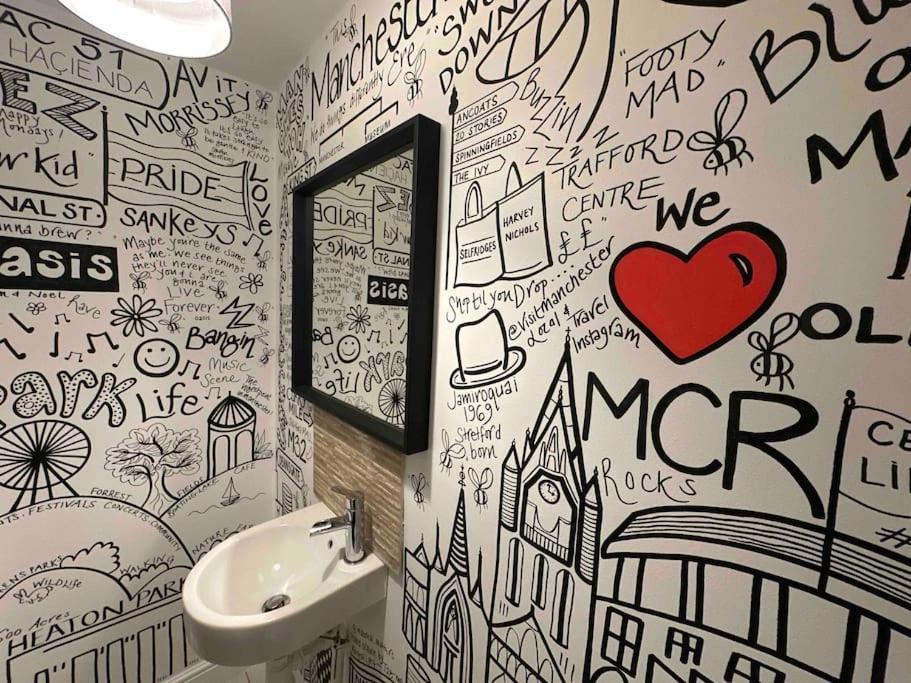 Waterside Mufc & Trafford Centre Townhouse 4 Bedroom Free Parking Manchester Esterno foto