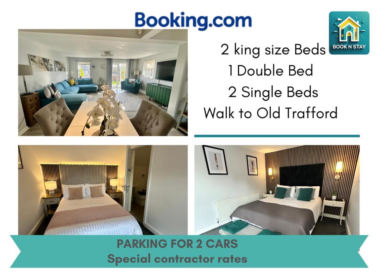 Waterside Mufc & Trafford Centre Townhouse 4 Bedroom Free Parking Manchester Esterno foto